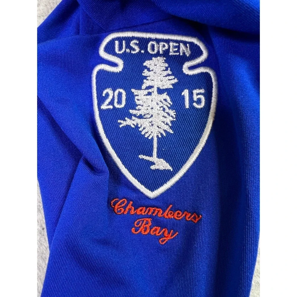 US Open Chambers Bay 1/4 Zip Pullover Mens XL Blue Green Golf Polo Ralph Lauren